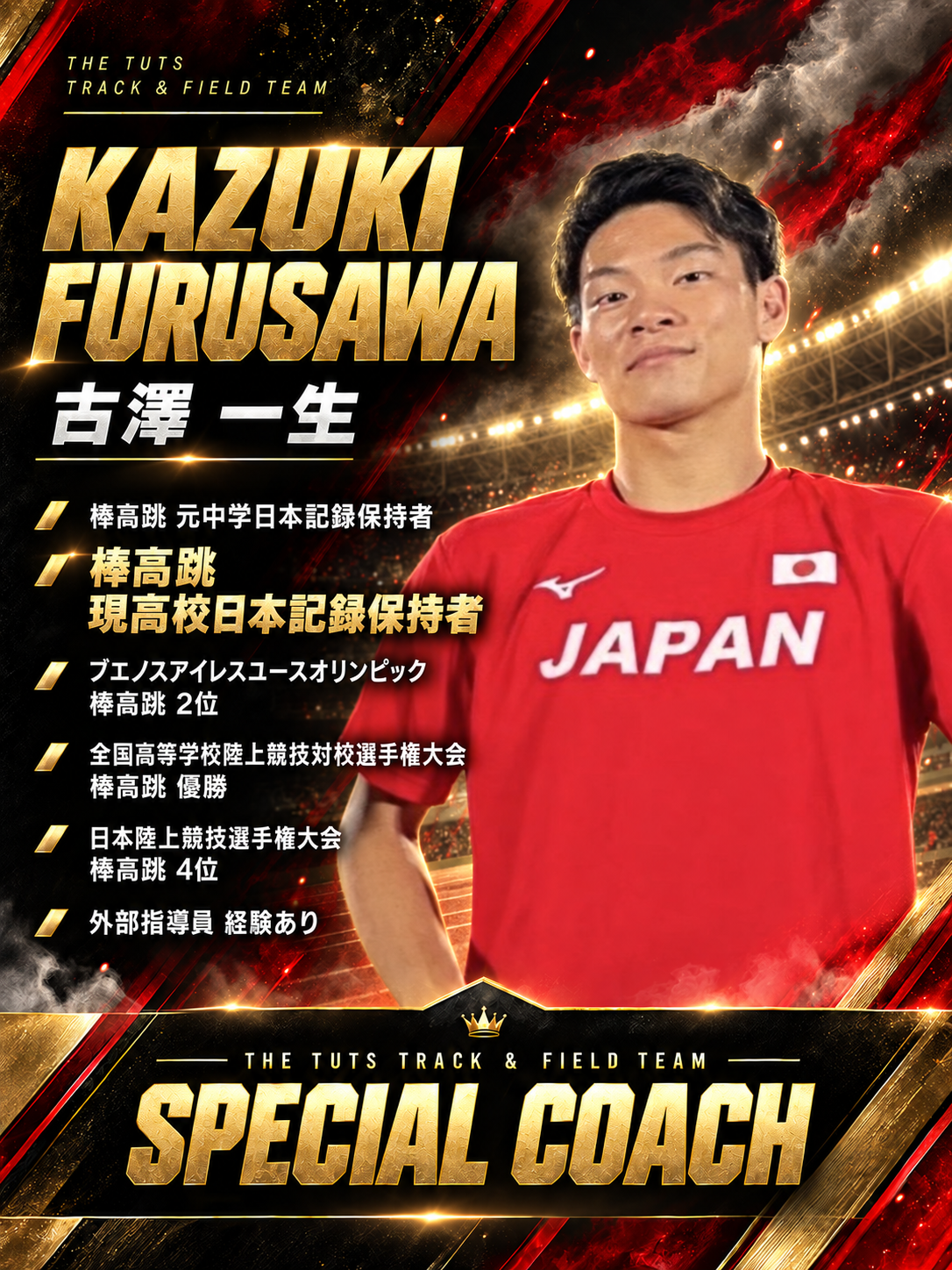 古澤一生 スペシャルコーチ